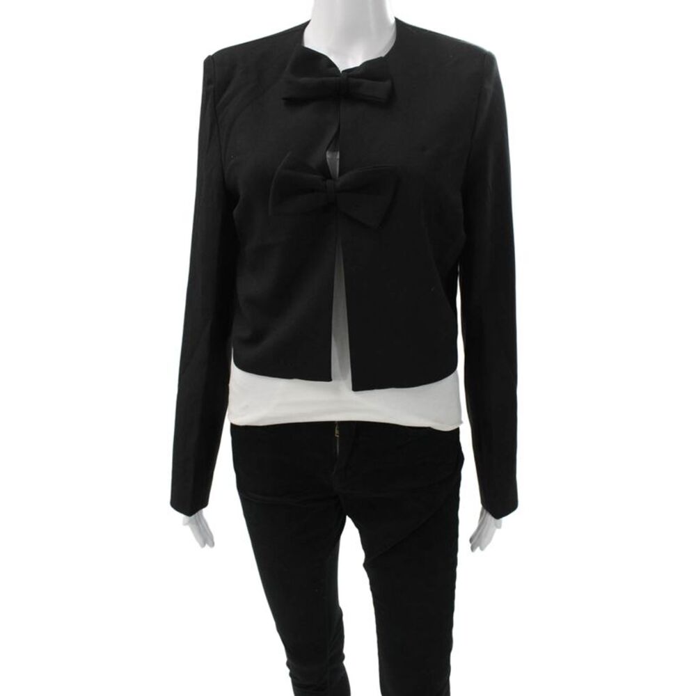 4th Reckless Womens Black Blazer Long Sleeve Snap Size XS